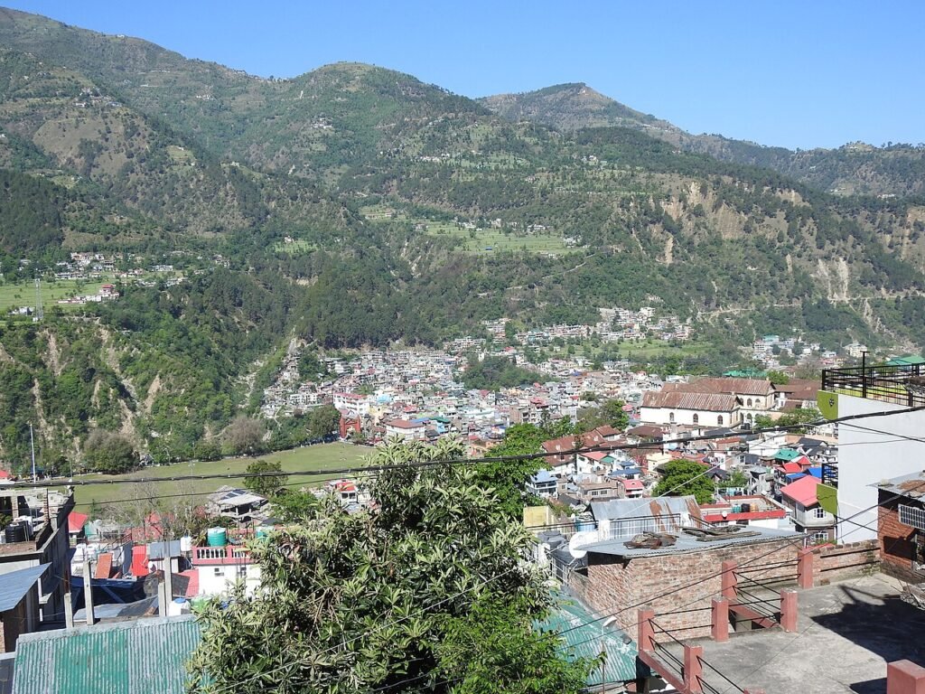 Historic town landscape in Chamba district, Himachal Pradesh